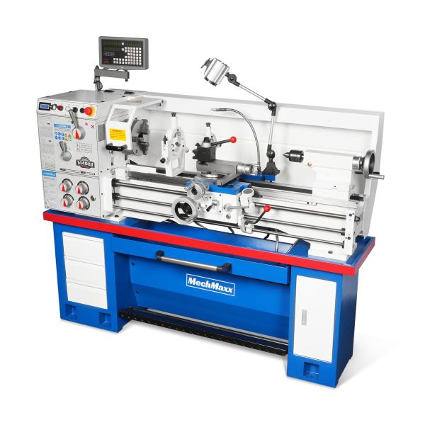 14" x 40" Industrial Metal Lathe Machine with Variable Speed DRO Gunsmith Gearhead Precision Turning Drilling Belt Drive 1440GV