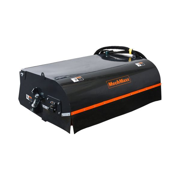 MechMaxx 72" Skid Steer Sweeper Pick Up Box Broom Attachment