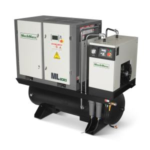 20HP Combined Rotary Screw Air Compressor with Dryer & 105-Gal ASME Tank | 78 CFM,  116 PSI,  230V 3-Phase - Industrial Grade