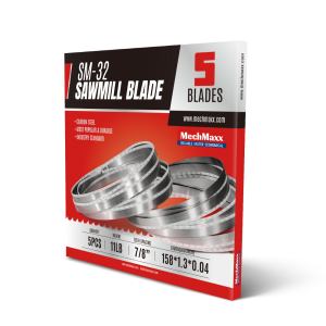 ( 1 Pack / 5 Blades ) SM-32 Hardwood Sawmill Blades (SKU: 150167; 150167K4; 150167D6; 150167K6; 150167H6)