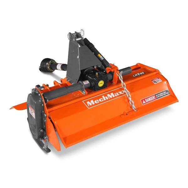 45 in Rotary Tiller,  3 Point Hitch Cat.1,  Chain Drive,  PTO Shaft Included with Shear Bolt,  15-35 HP,  LRT45