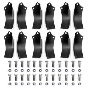 ( 1 Pack / 12 Pcs ) Blades for HRT Rotary Tiller (for SKU: 201115; 201117）