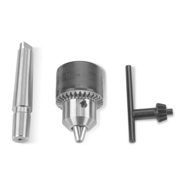 Drill chuck arbor MT2-B16, with Drilling head  1,5 - 13 mm, B16 for SKU: 500003 | Model: 0831V  SKU: 500004 | Model: 0831VD SKU: 500005 | Model: 1030V SKU: 500006 | Model: 1030VD