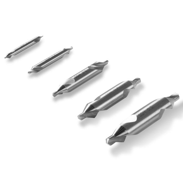 5PC HSS CENTER DRILLS SET for SKU: 500200 | Model: VM18L SKU: 500201 | Model: VM18LD SKU: 500202 | Model: VM25L SKU: 500203 | Model: VM25LD SKU: 500204 | Model: VM32L SKU: 500205 | Model: VM32LD