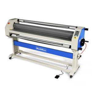 63" Wide Format Pneumatic Laminator Manual Cold Laminating Machine 60" Max Laminating Width,Pneumatic Roller Lift Portable Stand Included, 0.78" Max Thickness (Requires Air Compressor, Not Included) 1600-C3Pro