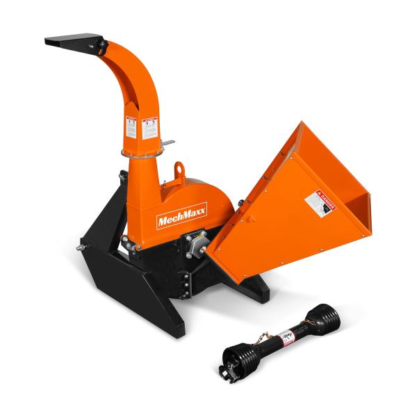 3 Point PTO Wood Chipper Attachment For Tractors Up To 45HP (PTO Shaft Included),  BX42S