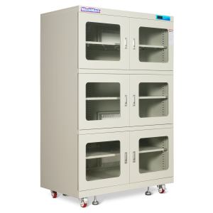 1-10% RH Electronic Dry Cabinet 1430L ESD Desiccator Cabinet Ultra-Low Humidity Storage,  White,  EDC1430CW-6