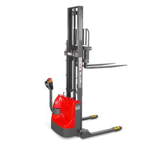 2640lbs Electric Straddle Stacker, 138" Lift,  Adjustable Legs & Forks,  F26-138SLA
