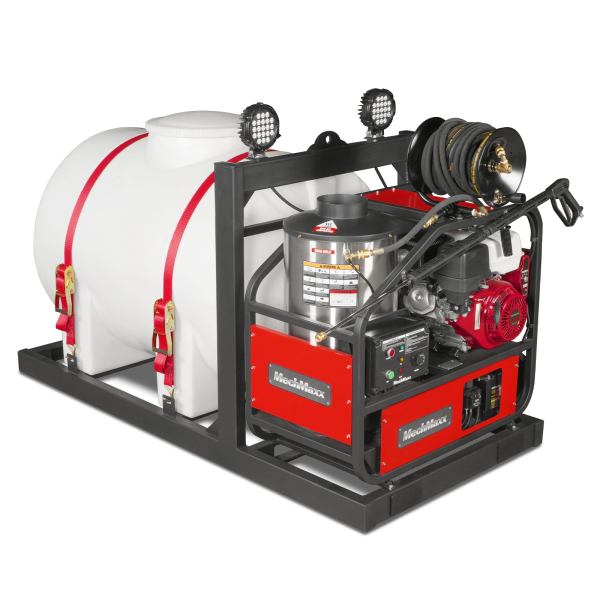4000 PSI 4 GPM HONDA E-Start Engine Hot Water Pressure Washer Skid Mounted with 245 Gal Tank,  HPW40HBT