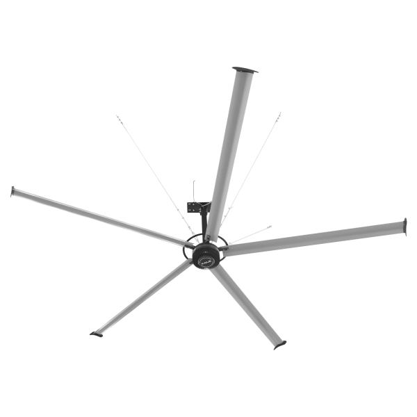 24FT HVLS Industrial Ceiling Fan 220V 3-Phase - Energy Efficient Large Area Air Circulation for Fan Warehouses & Factories,  24FT3PH