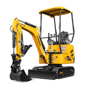 Mini Compact Excavator B&S VANGUARD 408cc 14hp Engine,  65.7" Max. Digging Depth,  2370 LBS Operating Weight,  MEC10