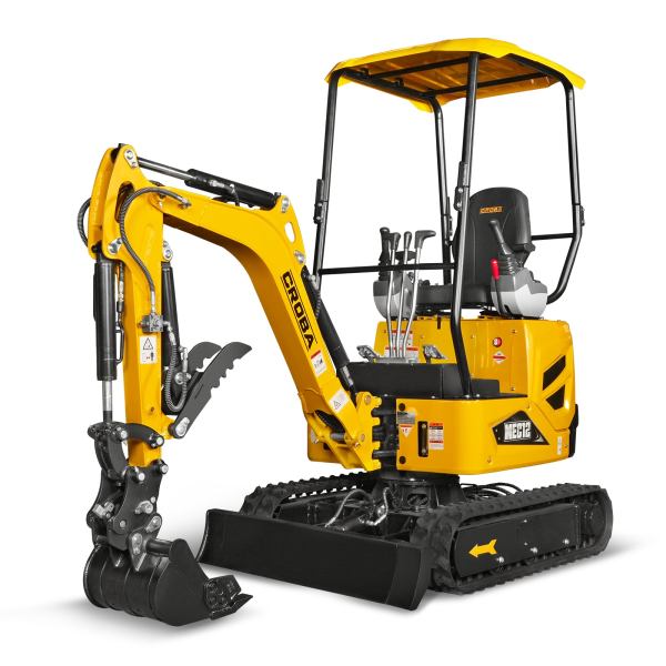 Mini Compact Excavator Kubota D722 Engine,  65.7" Max. Digging Depth,  2700 LBS Operating Weight,  MEC12