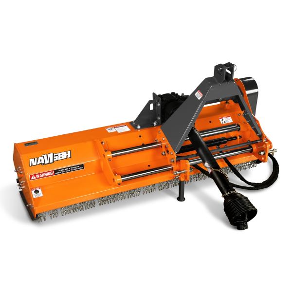 68" PTO Flail Mower with Hydraulic Side Shift 3 Point 30-60hp ,  NAM68H