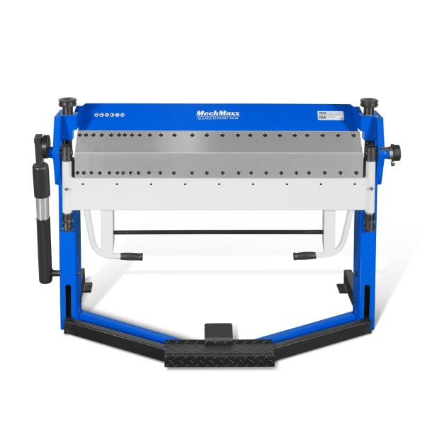 50-Inch Foot Clamp Pan and Box Brake, Industrial Heavy Duty Sheet Metal Folding Machine, 0–135° Bending Angle, 1.9" Clamping Lift, 2" Box Depth PB2A5014