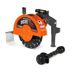 3-Point PTO Stump Grinder,  30 in Flywheel,  40-100HP,  with 44 Carbide Teeth (PTO Shaft Included with Slip Clutch),  SG30PRO