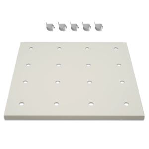 ( 1 Pack / 1 Pcs ) Shelf with 5 Pcs Clips, 210L Cabinet, White (for SKU:203012W, 203013W)