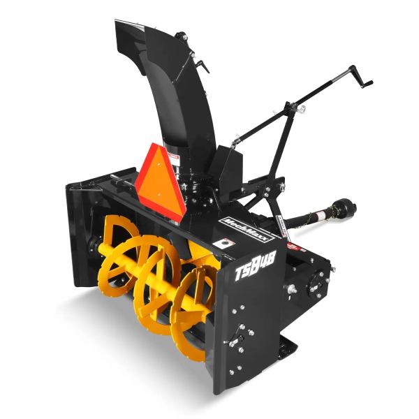 48" 3 Point PTO Snow Blower 24" Impeller Diameter 360° Snow Chute (PTO Shaft Included with Slip Clutch),  20-45 HP,  TSB48