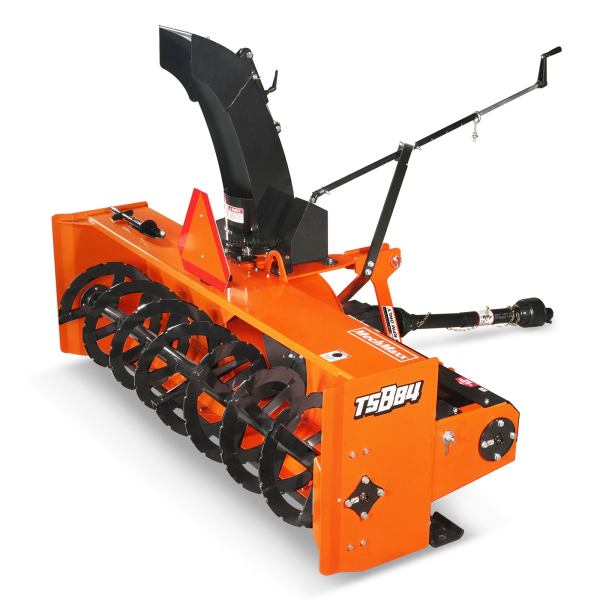 84" 3 Point PTO Snow Blower 24" Impeller Diameter 360° Snow Chute (PTO Shaft Included with Slip Clutch),  35-95 HP,  TSB84T