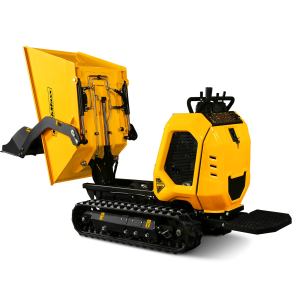 1800lb 420cc  E-start Gas Engine Stand-ON Hydraulic Track Dumper with Self-Loading ,  T80