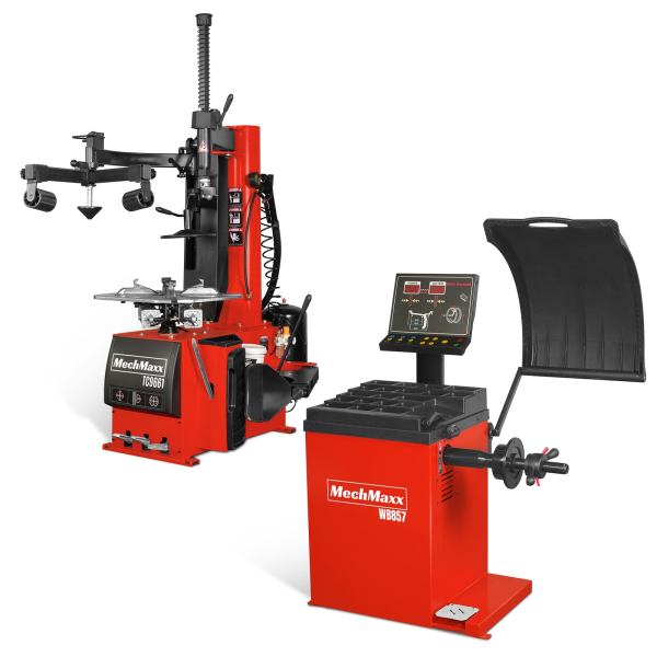 24" Rim Assist Arm Tire Changer Wheel Balancer Combo,  TC9661,  WB857