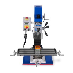 7‘’ x 27-1/2‘’ Benchtop Mini Mill Drill Machine, Variable Speed, Brshless Motor, R8 Spindle, 1.5 HP, 110V, Compact Milling Drilling Tool for Garage Shop, DIY Metalworking without Stand VM25L