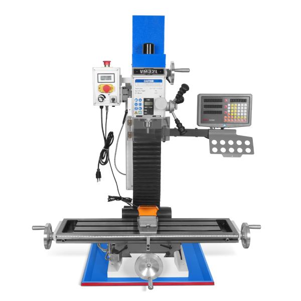 8-1/4"x33'' Industrial Benchtop Mill Drill Machine with DRO, Variable Speed, Brushless Motor, R8 Spindle, 2 HP, 110V, Compact Milling Drilling Tool for Garage Shop, DIY Metalworking without Stand VM32LD