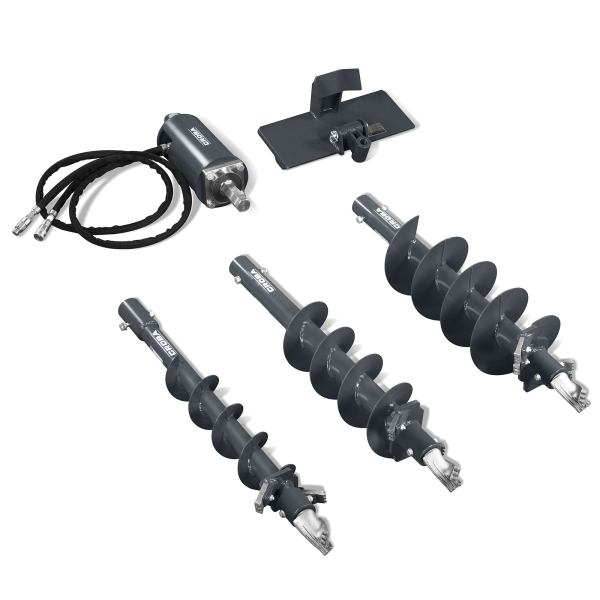 Mini Skid Steer Drive Auger with 6" ,  9" ,  12" Dia. Auger Bits