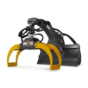 50" Skid Steer Rotary Log Grapple,  360° Rotation,  3000 Lbs Capacity